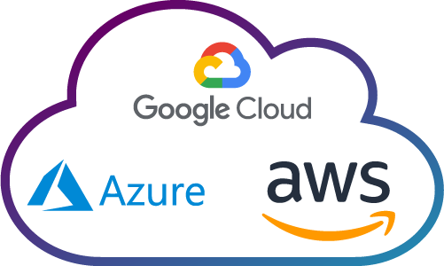 AWS, Azure, GCP logo